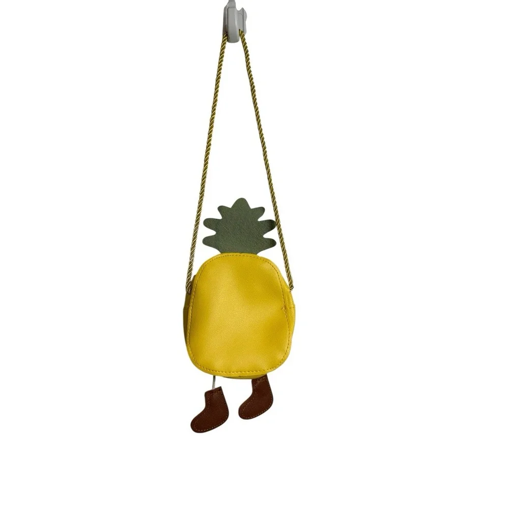 NEW novelty‎ small pineapple girls kids crossbody bag purse